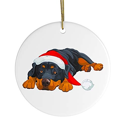 Dog Themed Christmas Ornaments (Rottweiler Christmas Ornament)