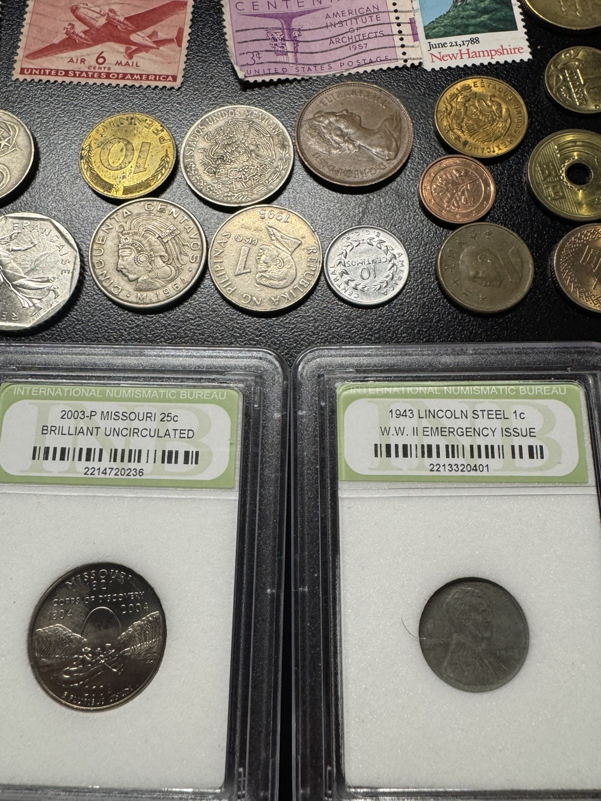 junk drawer lot Coins Cards