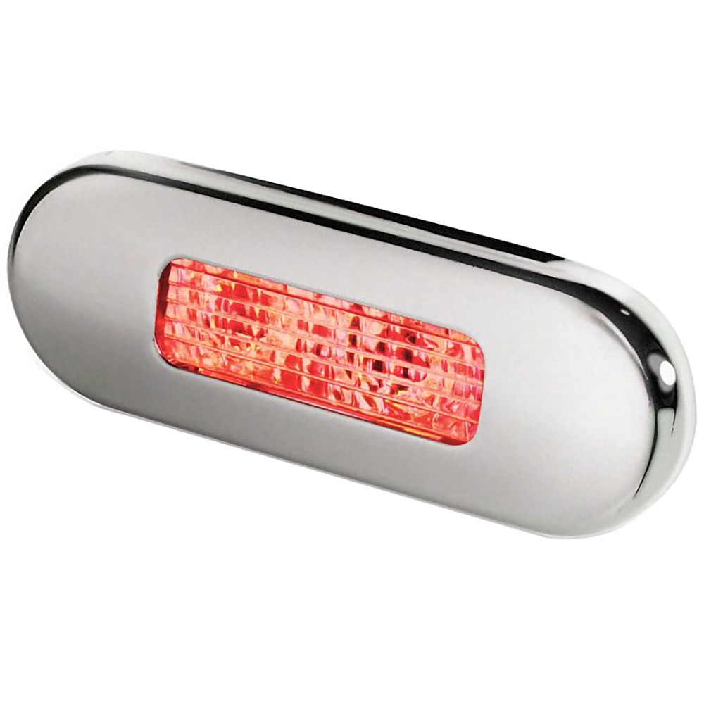Hella Marine Hella Marine Surface Mount Oblong LED Courtesy Lamp – Red LED –