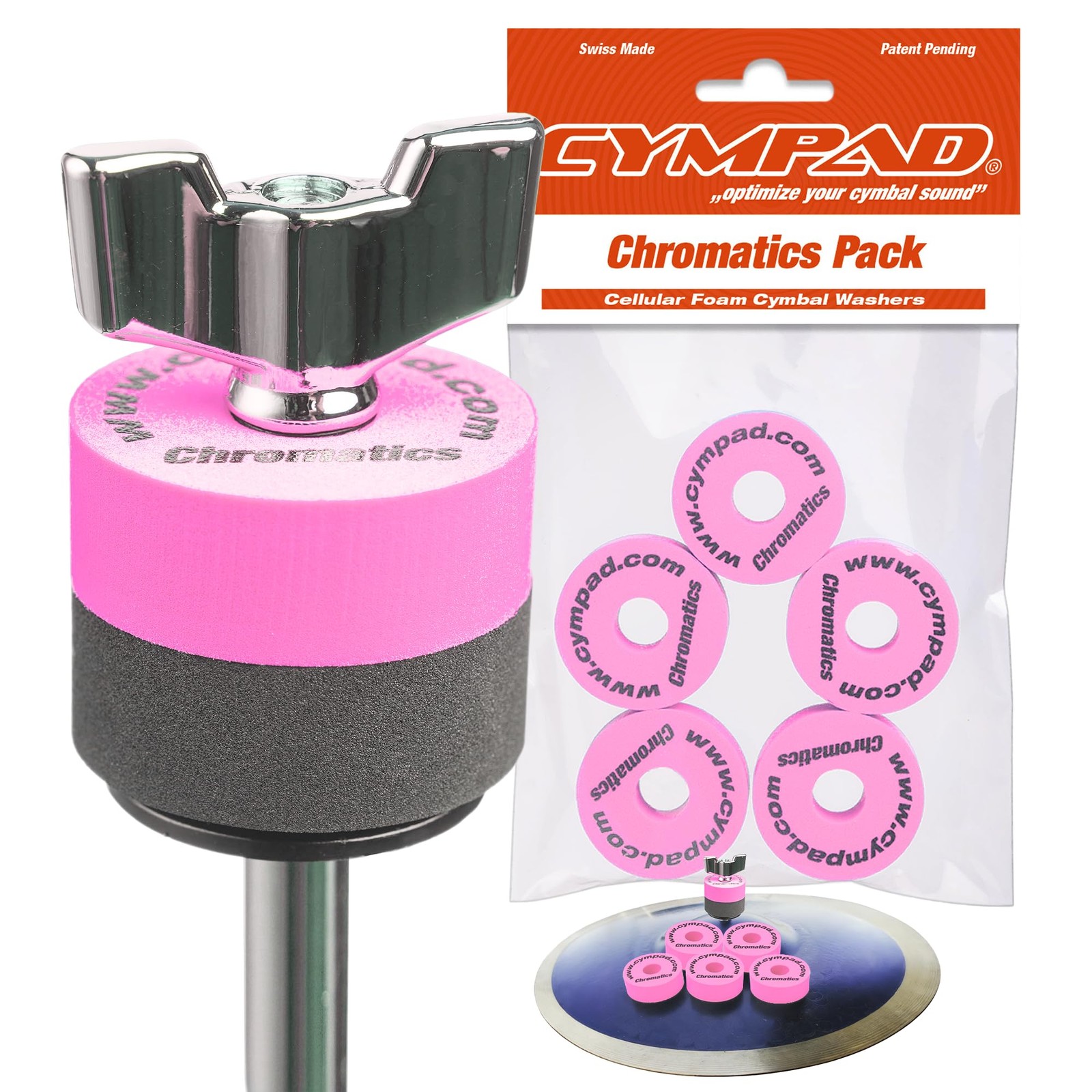 Cympad Chromatics Set O 40/15mm Pink (5-Pack)