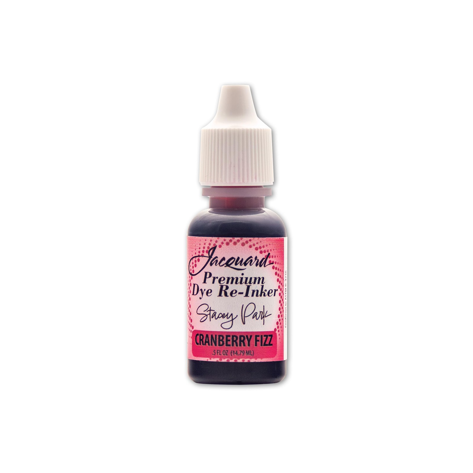 Jacquard Stacey Park Premium Dye 5 oz Ink Stamp Pad Refill Cranberry Fizz