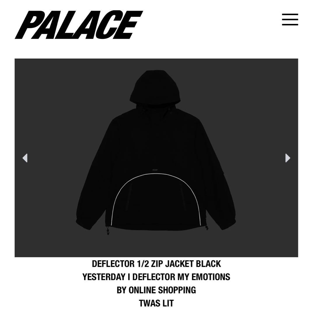 PALACE DEFLECTOR 1/2 ZIP JACKET