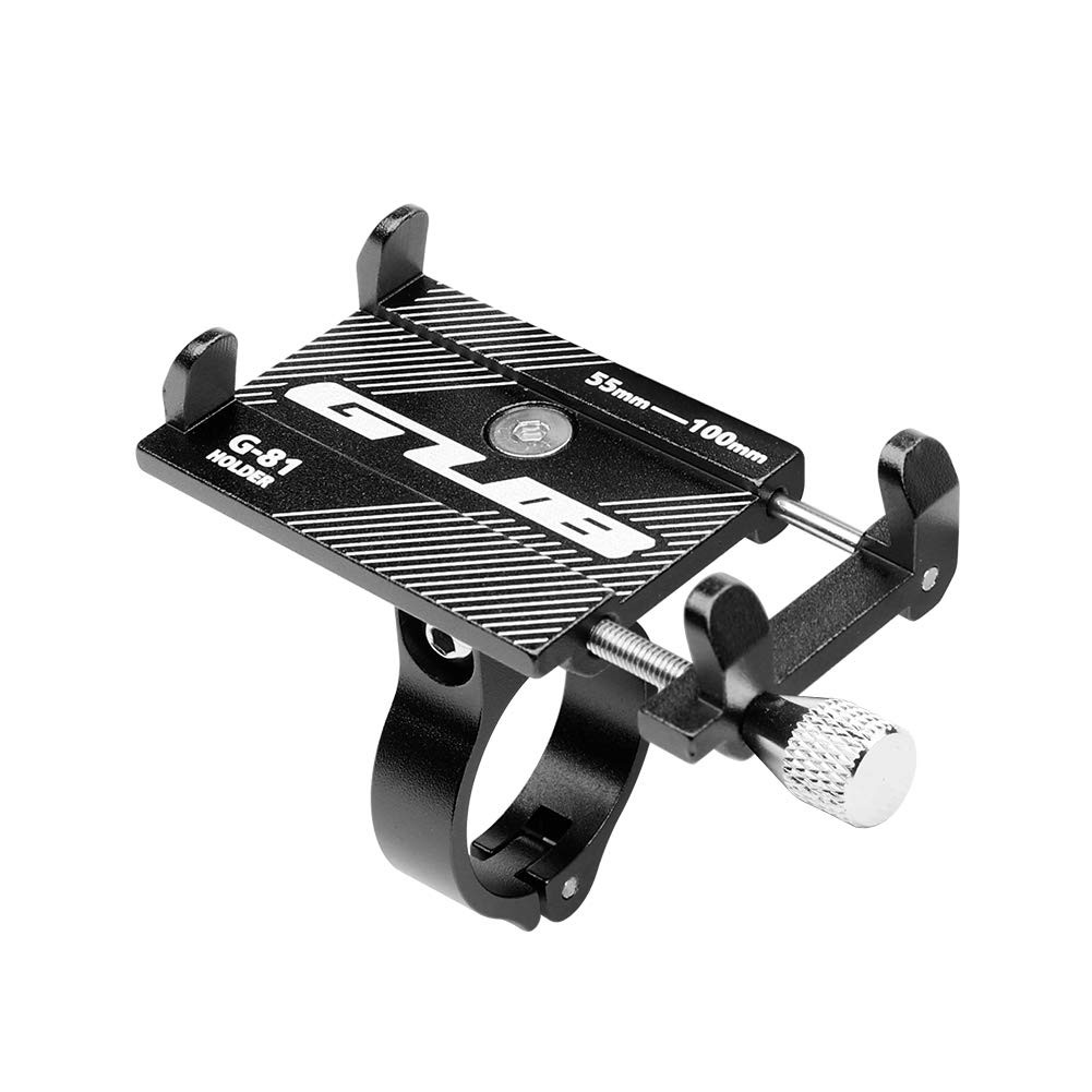 GUB G-81 Bike Phone Mount – Adjustable 3.5–6.2″ Metal Handlebar Holder, Black