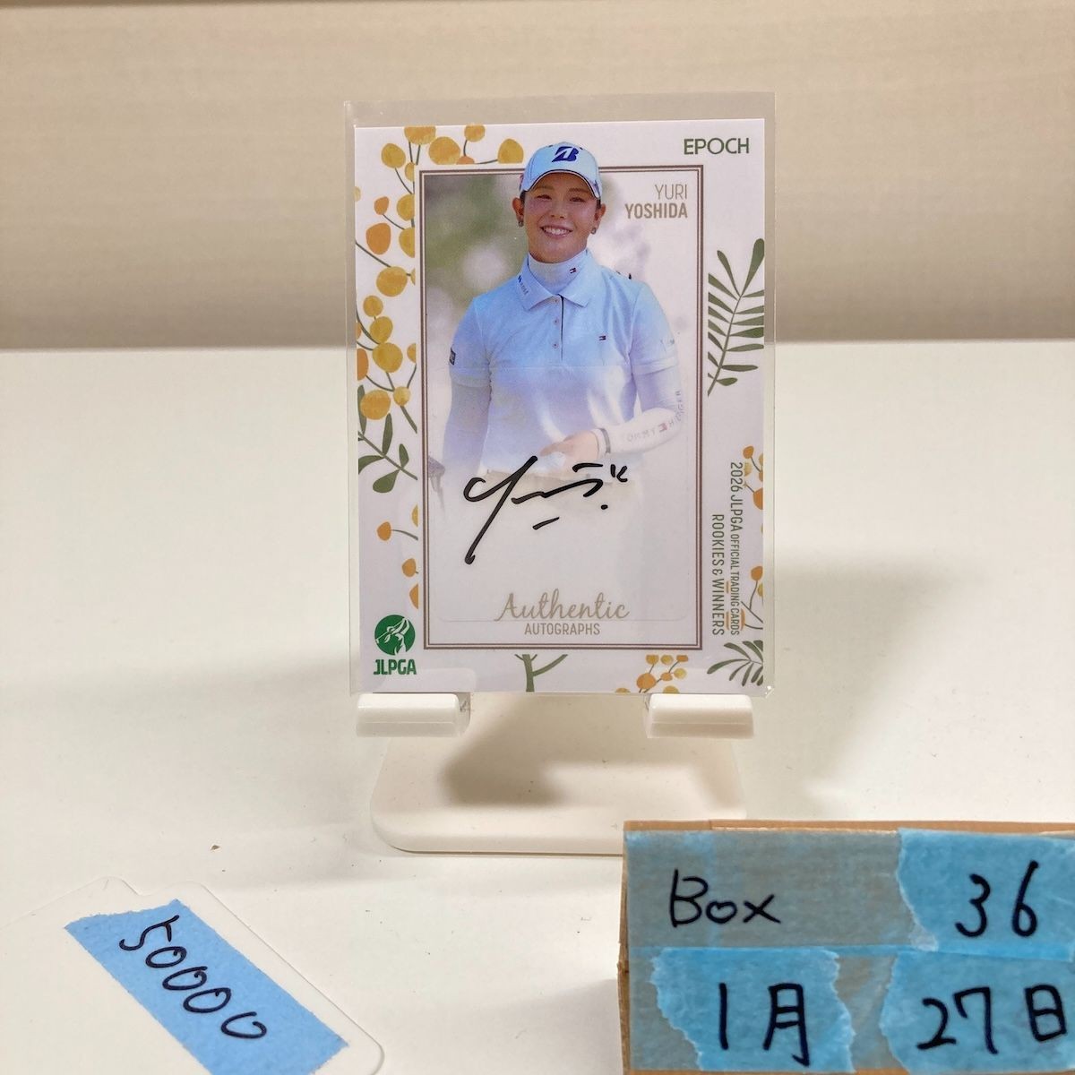 Yuri Yoshida 2026 Epoch JLPGA Rookies Autographed Card Women’s Pro Golf used