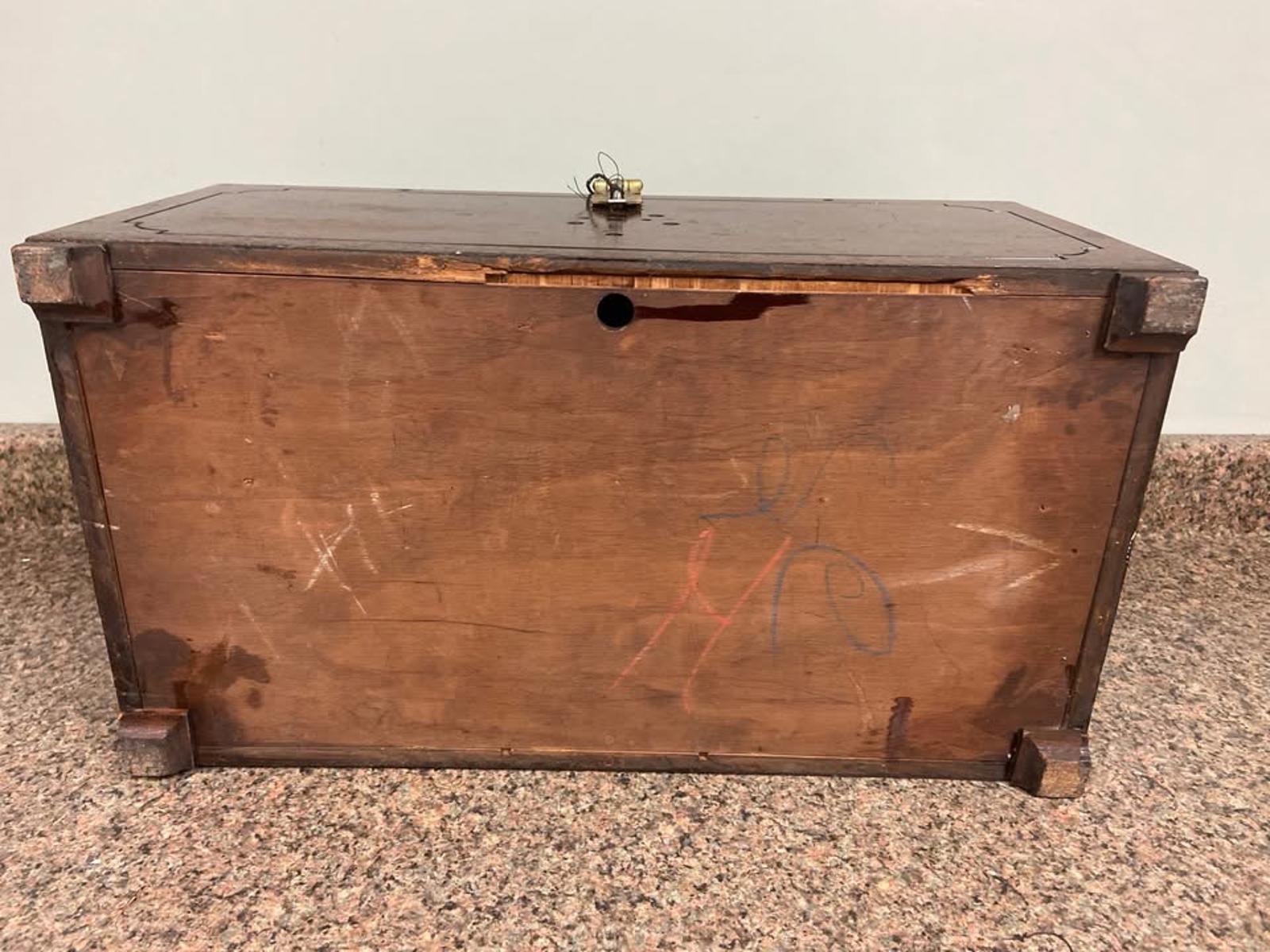 Antique Wooden Storage Box – Rustic 19th/20th Century Chest