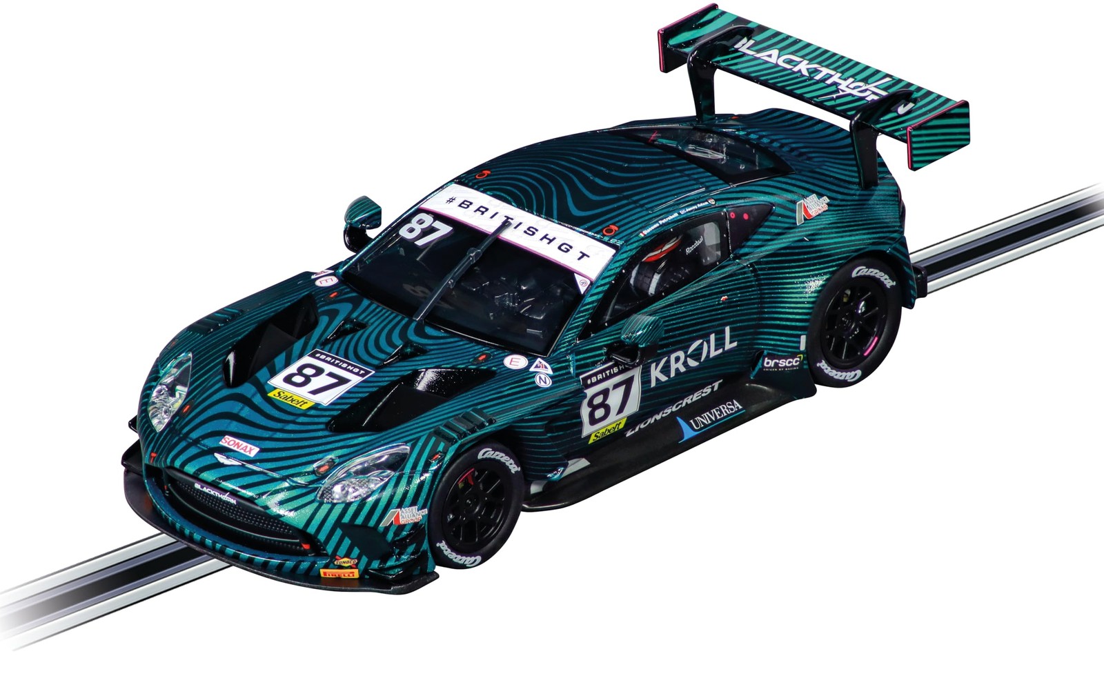 Carrera Aston Martin Vantage AMR GT3 Evo Blackthorn No.87 British GT 2024 1:32