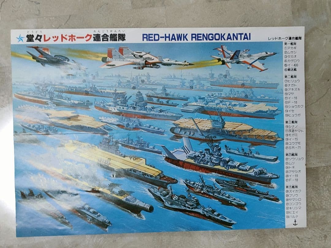 Aoshima plastic model Red Hawk combined fleet flyer period item