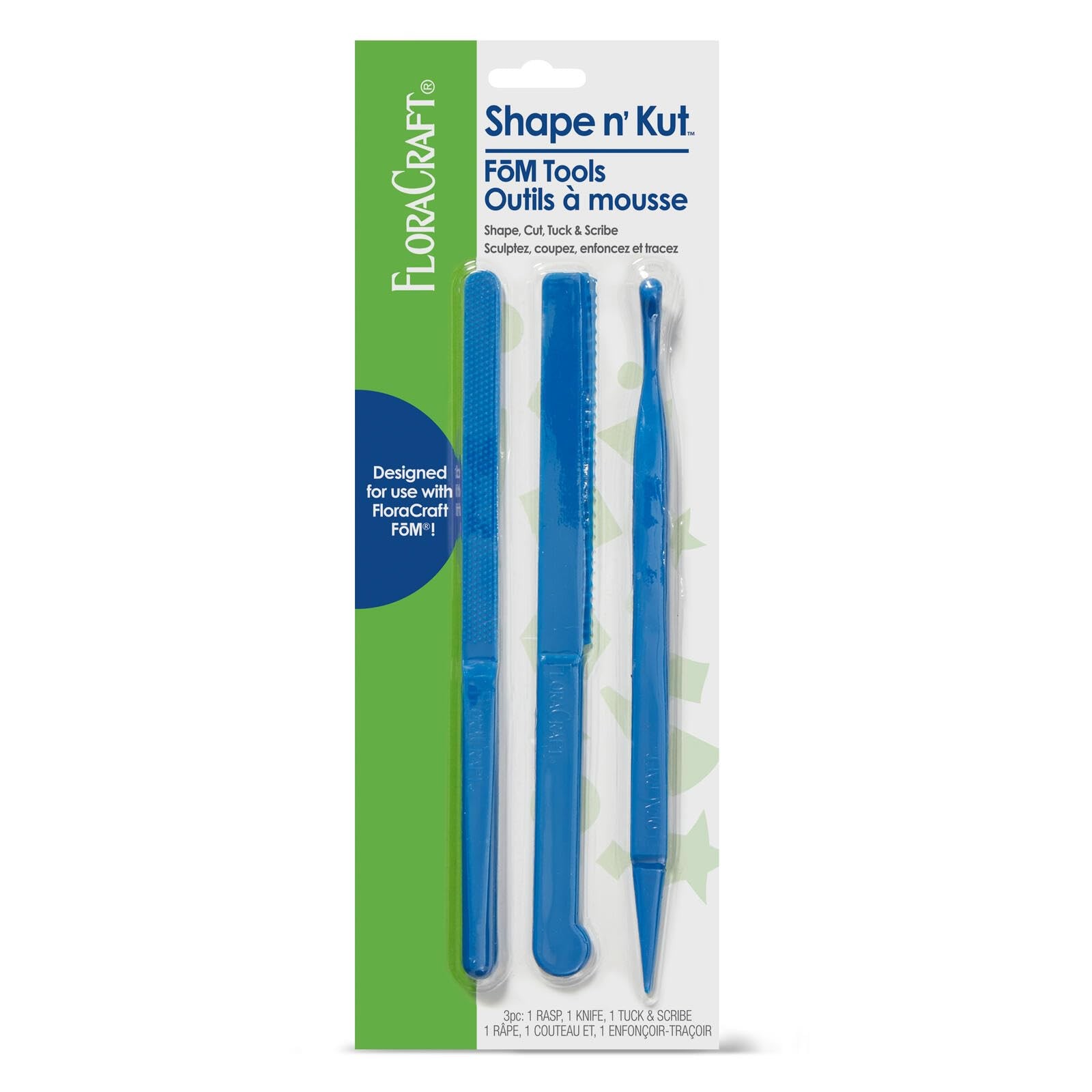 FloraCraft Piece Plastic F M Tools Knife Multicolor 3 Standard Professional