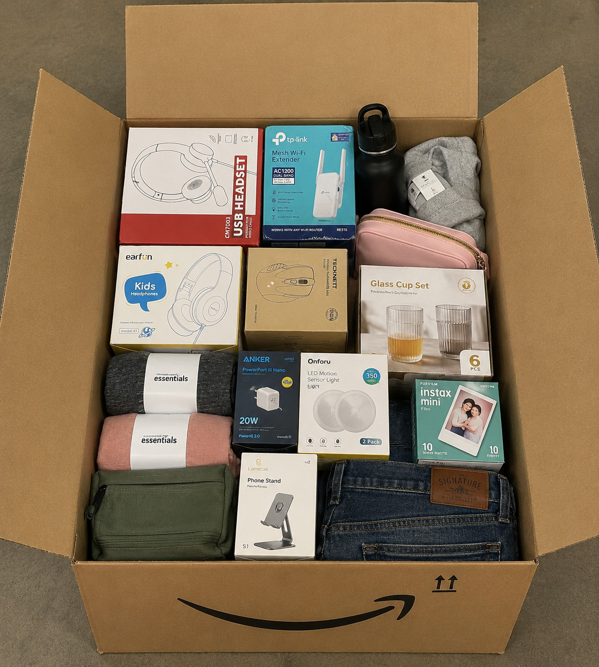 Amazon Overstock Inventory with Consumer Products and Essentials