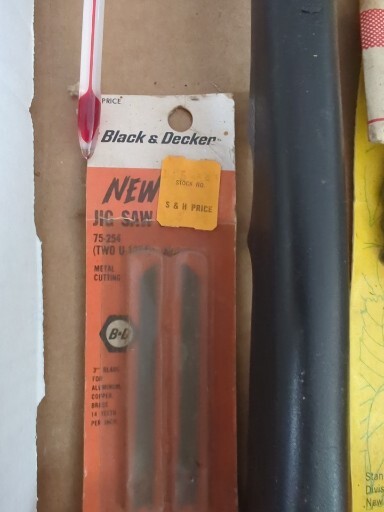 Garage Junk Drawer Lot Jig Saw Blades Paint Scraper Stanley Plant Hanger Crafts