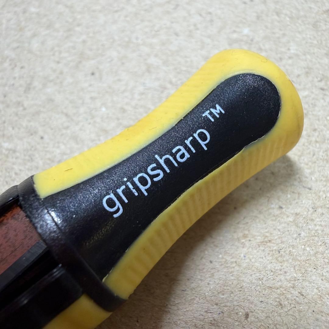 Out of print gripsharp grip sharp pencil sharpener cap yellow