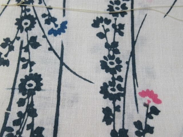 ◆Unused, circa 1950s, Daimaru, boxed ◆Yukata cloth, 100% cotton “Floral
