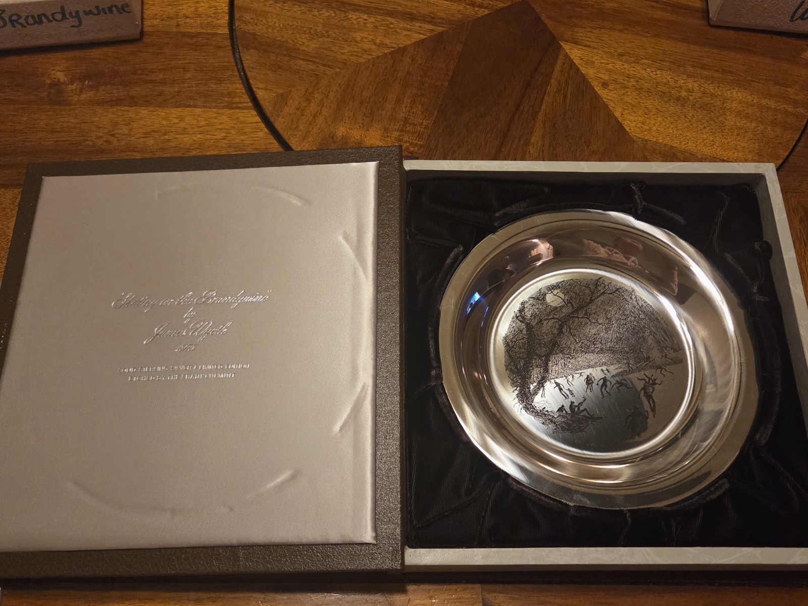 Set of 5 Franklin Mint Sterling Silver James Wyeth Decorative Plates 1972-1976