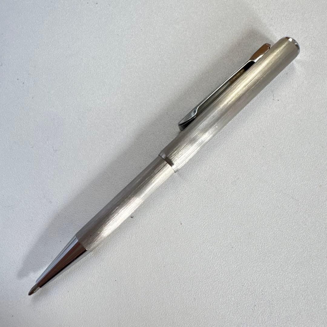 Discontinued Old Model ZEBRA Telescopic Ballpoint Pen Hairline Stainless Steel
