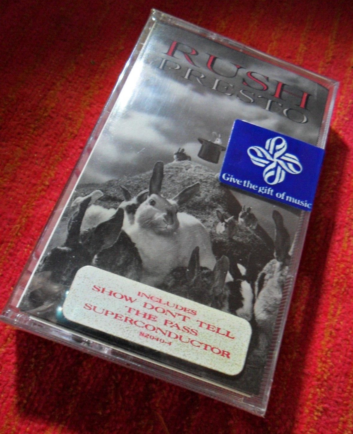 1989 RUSH – PRESTO – Original USA Issue ATLANTIC CASSETTE TAPE ~ SEALED MINT+NEW