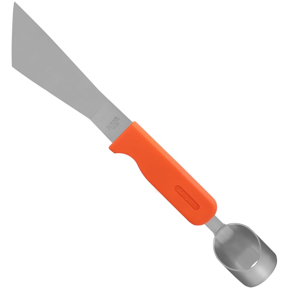 Zenport Lettuce Trimmer Knife with Corer K115-KOR 440 Stainless Steel, Orange