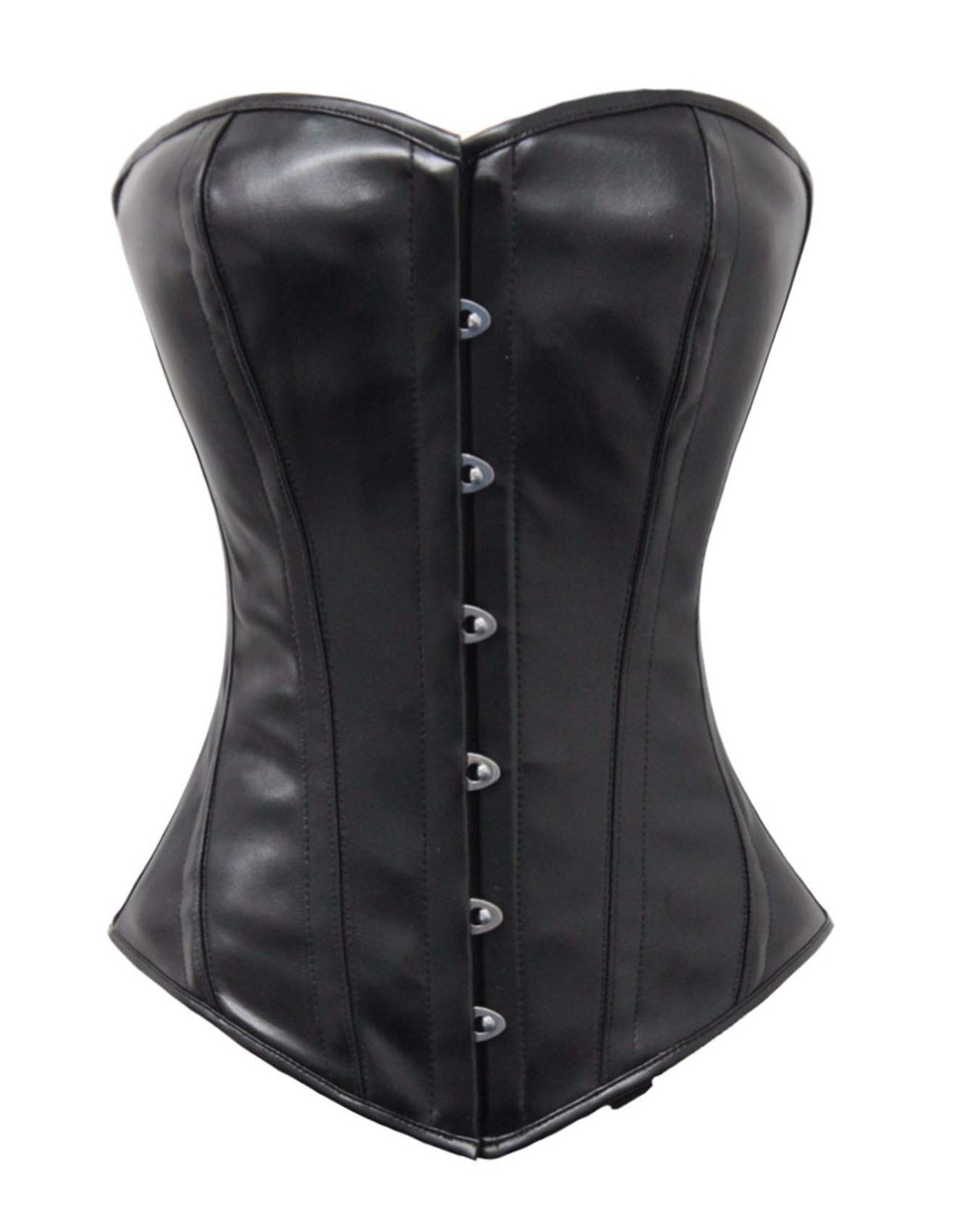 Luvsecret Lingerie 26-Bone Faux Leather Overbust Waist Training Corset #9974-FL