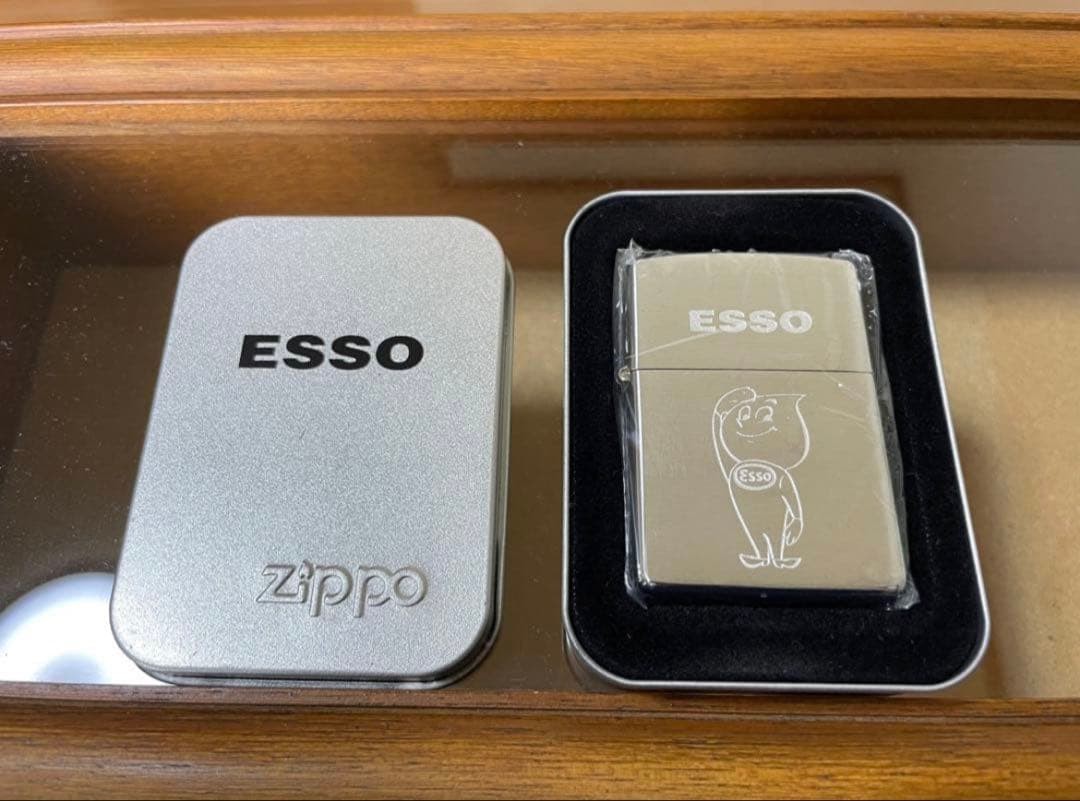 Zippo Esso Boy Etching Processing Promotional Not for Sale Product Made in 2002