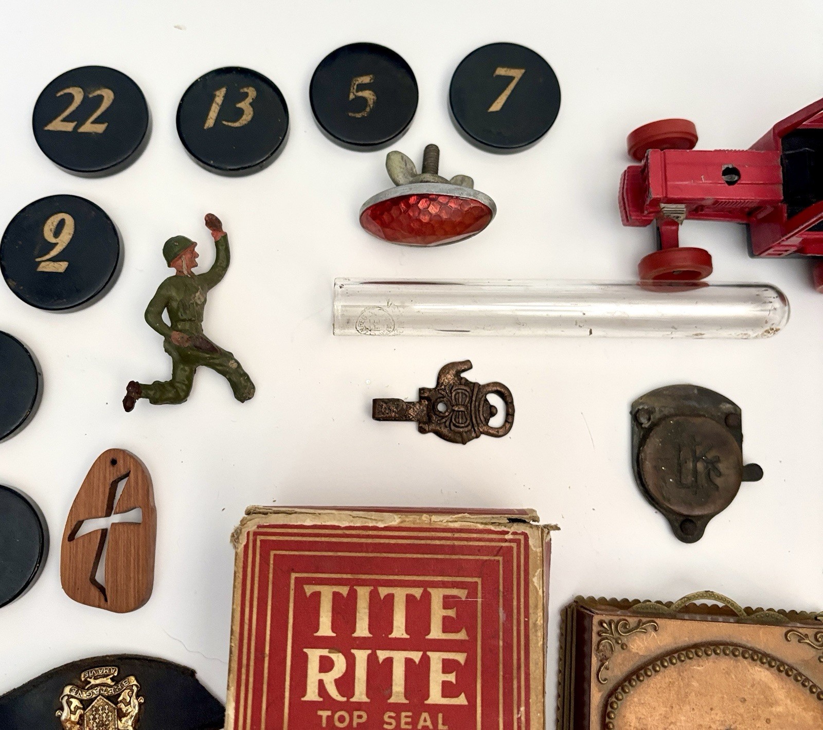 Junk Drawer 1.75lb Resell Lot Vintage Games Lego Minifigs Checkers Emblem Tokens
