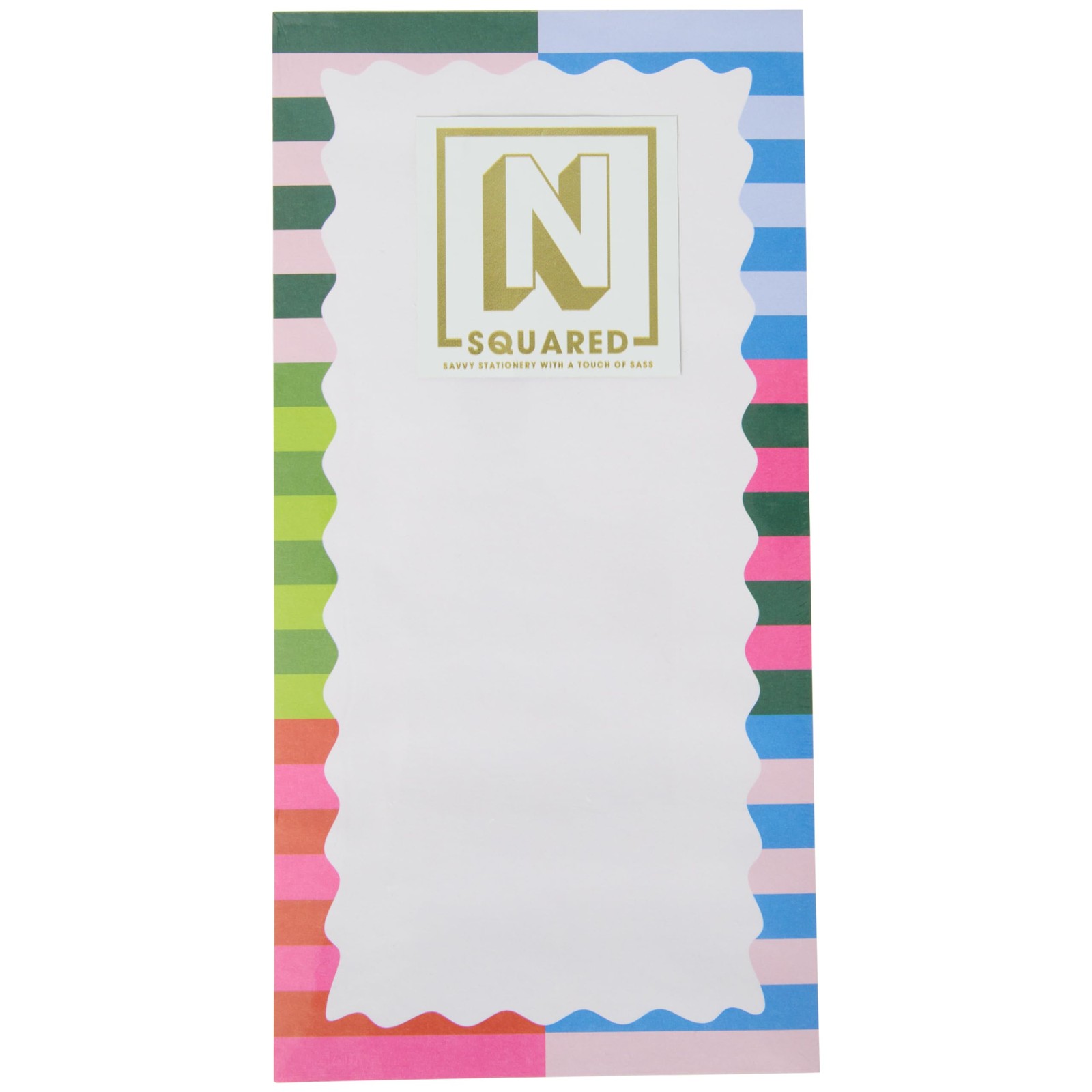 C.R. Gibson CM33-25648 Signature N Squared Striped Large Notepad with 80