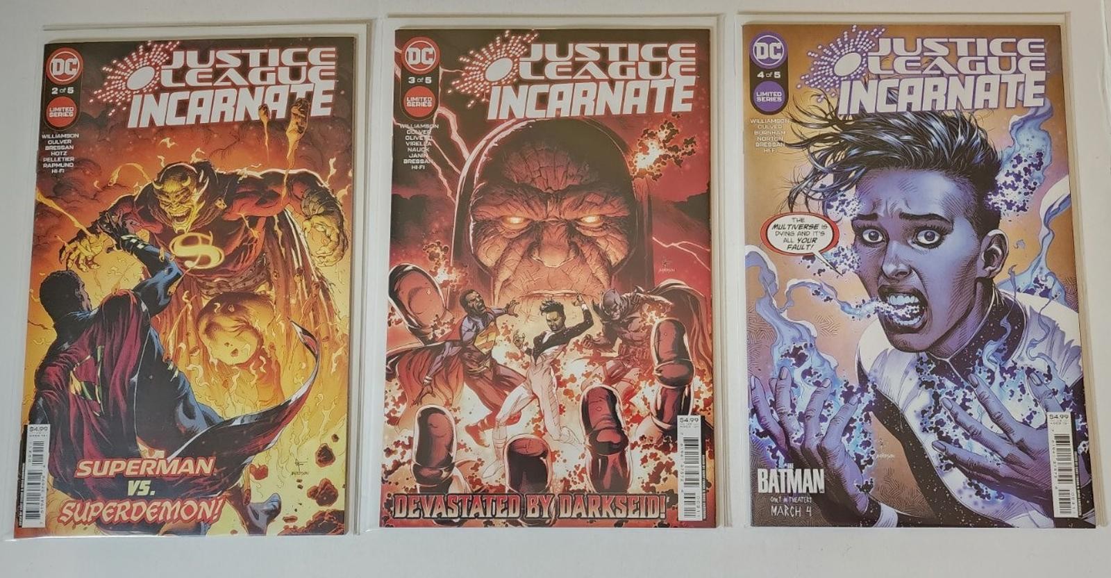 Justice League Incarnate #2 3 4 Cover A DC Comics 2022 NM
