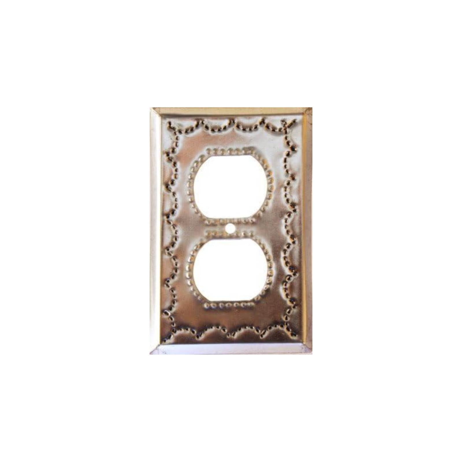 Fine Crafts Imports Outlet Silver Tin Switchplate