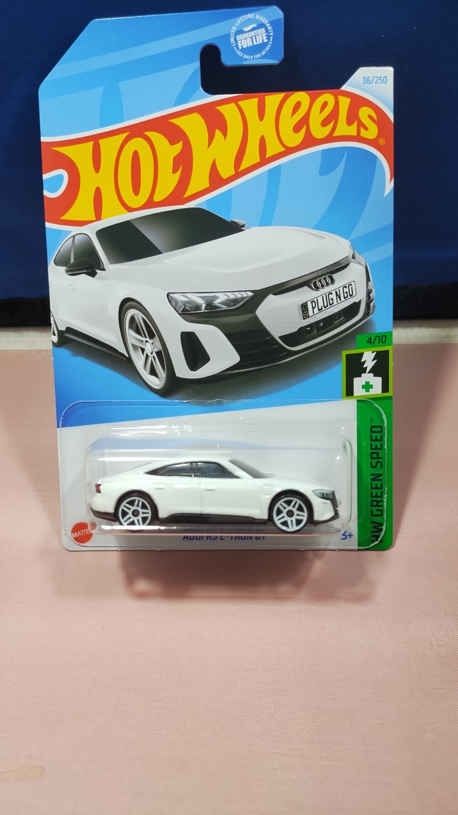 Hot Wheels Audi RS E-Tron GT HW Green Speed #4/10 White Diecast 1:64 Scale New