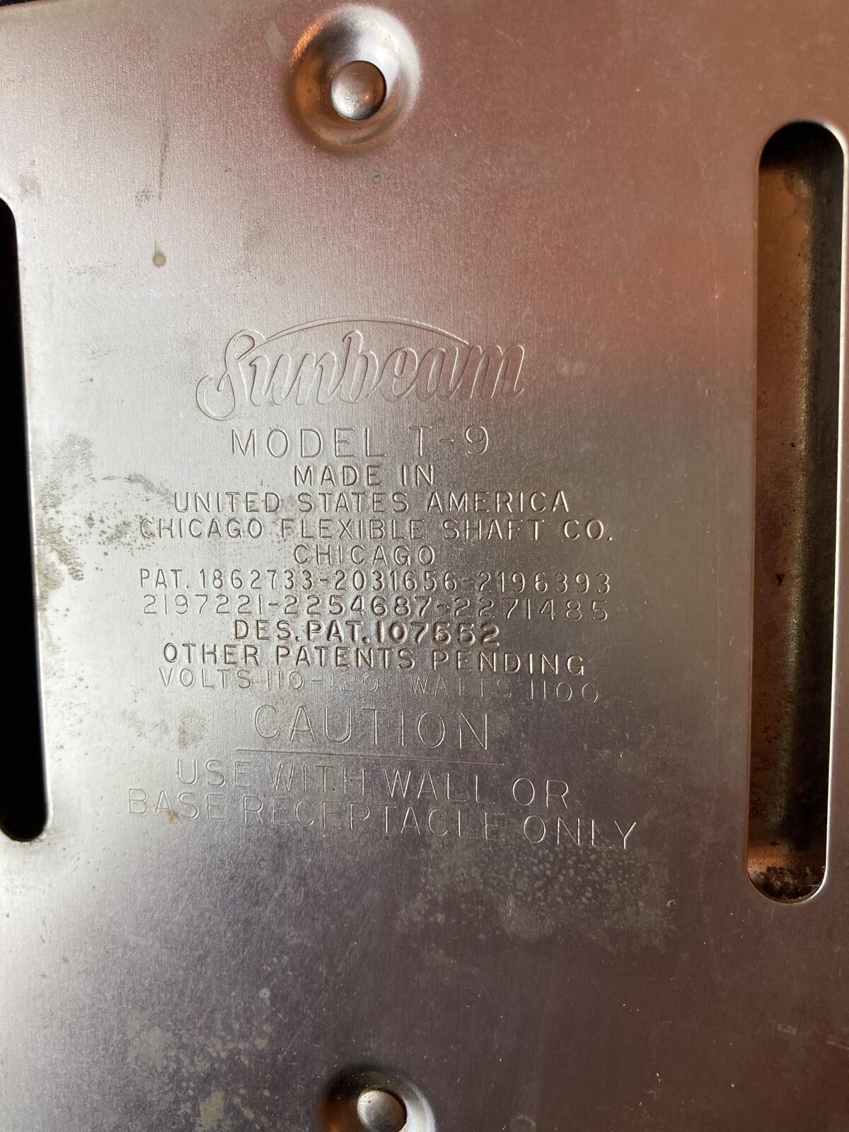 Vintage Sunbeam Chrome Automatic Toaster