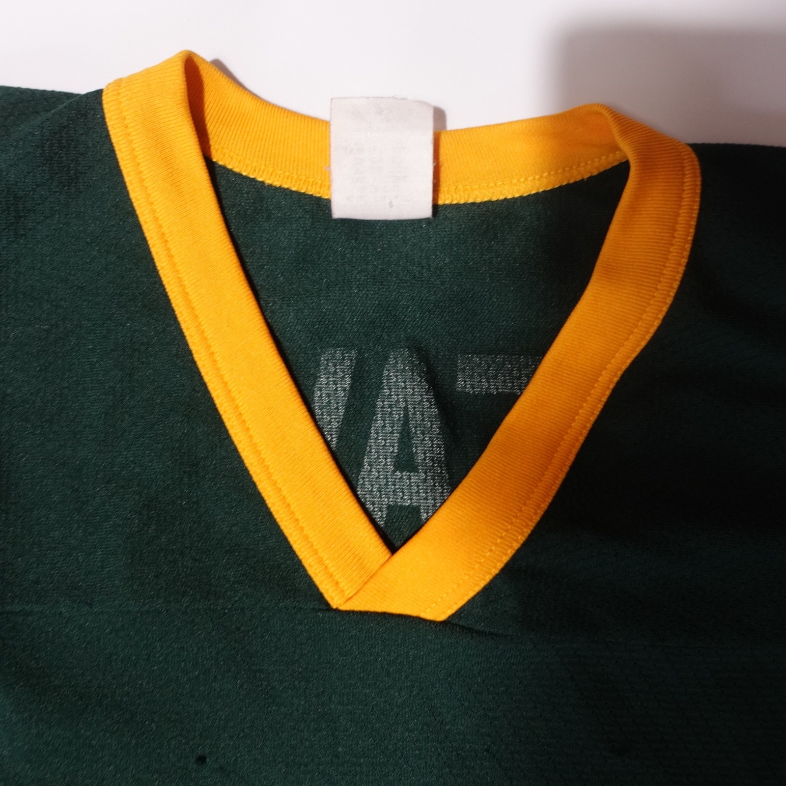 VTG 80′ 90′ Logo Athletic NFL Green Bay Packers Brett Favre #4 Jersey XL (Hole)