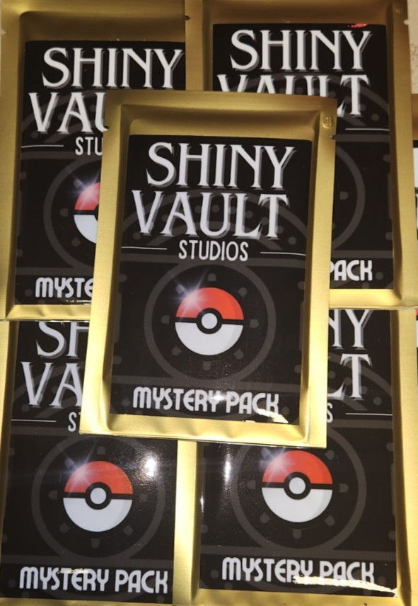 Shiny Vault Mystery random Pokemon TCG cards sealed gold foil packs