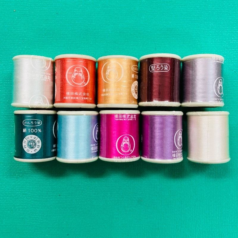 [New unopened product] [Set of 10] Daruma silk sewing thread #50 100m MT27