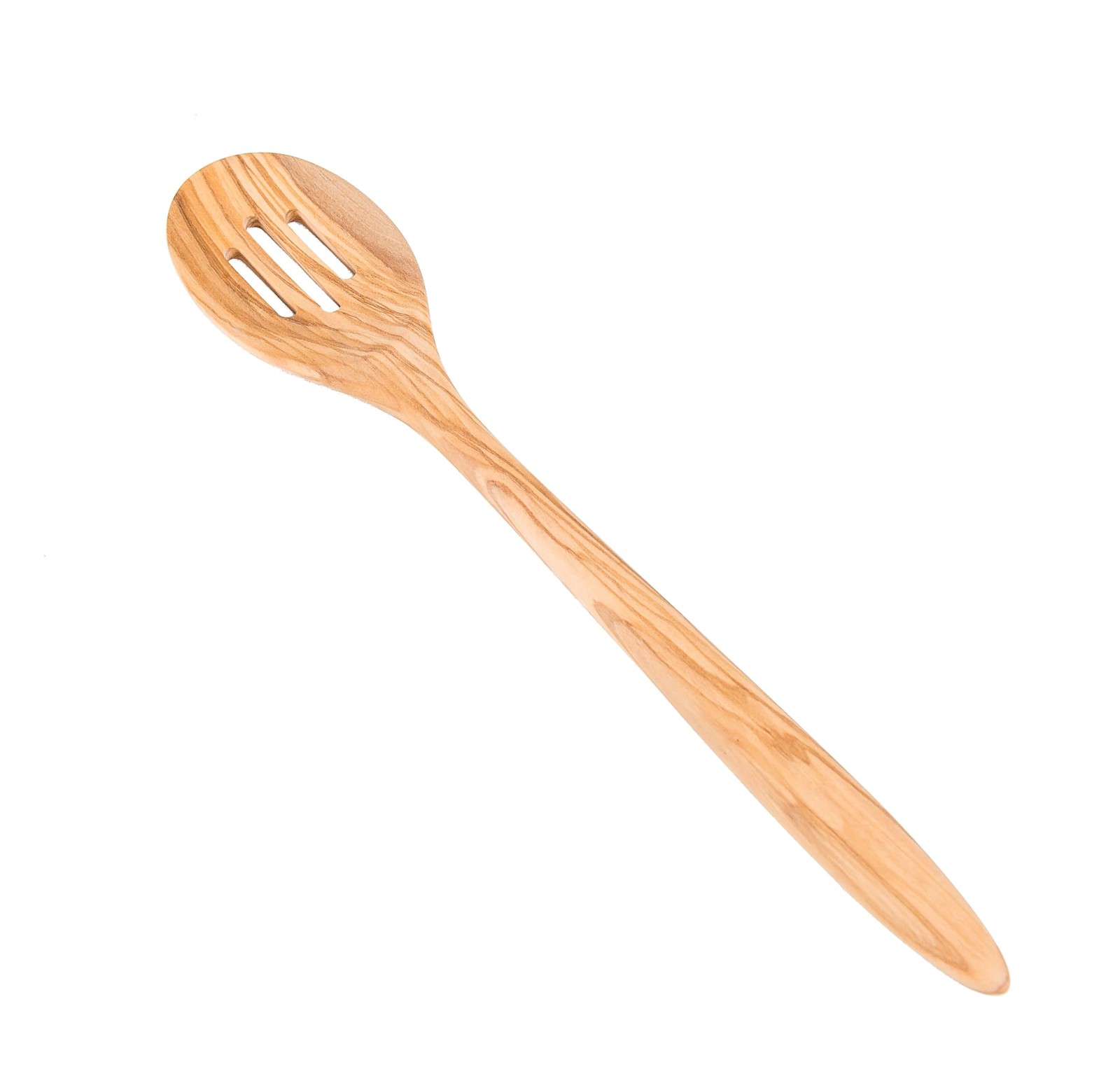 Lipper International Olive Wood Slotted Spoon for Cooking, Mixing, and Serving
