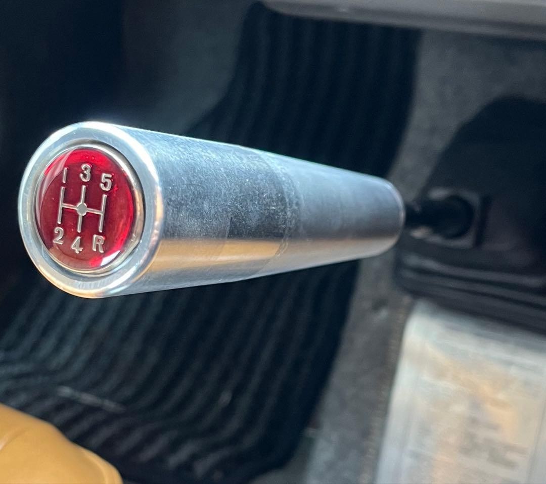 Long shift knob aluminum alloy 180×35mm 5MT Jimny etc.