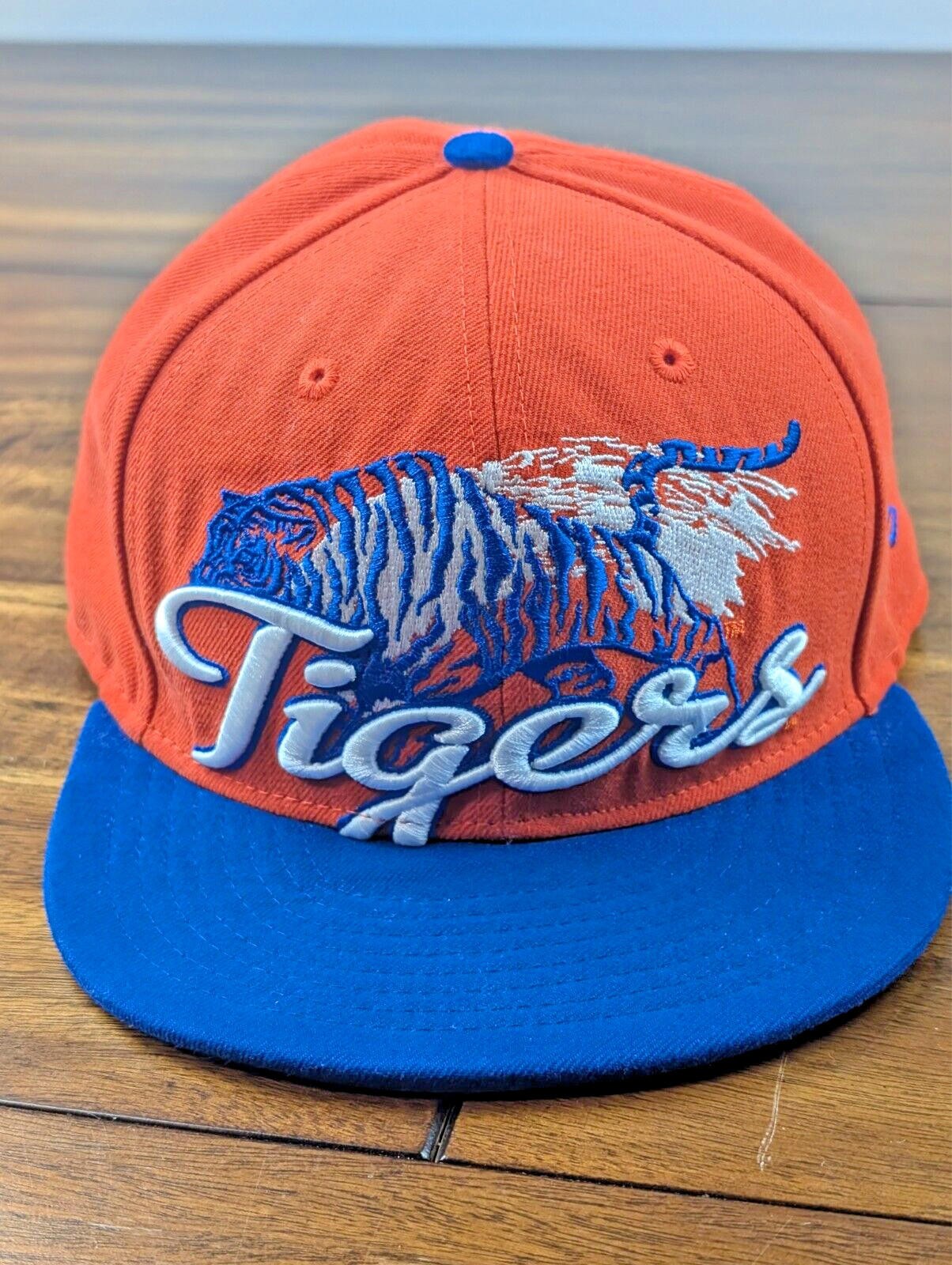 Memphis Tigers New Era Hat Cap Fitted Men’s 7 5/8 Orange Blue NCAA 59Fifty