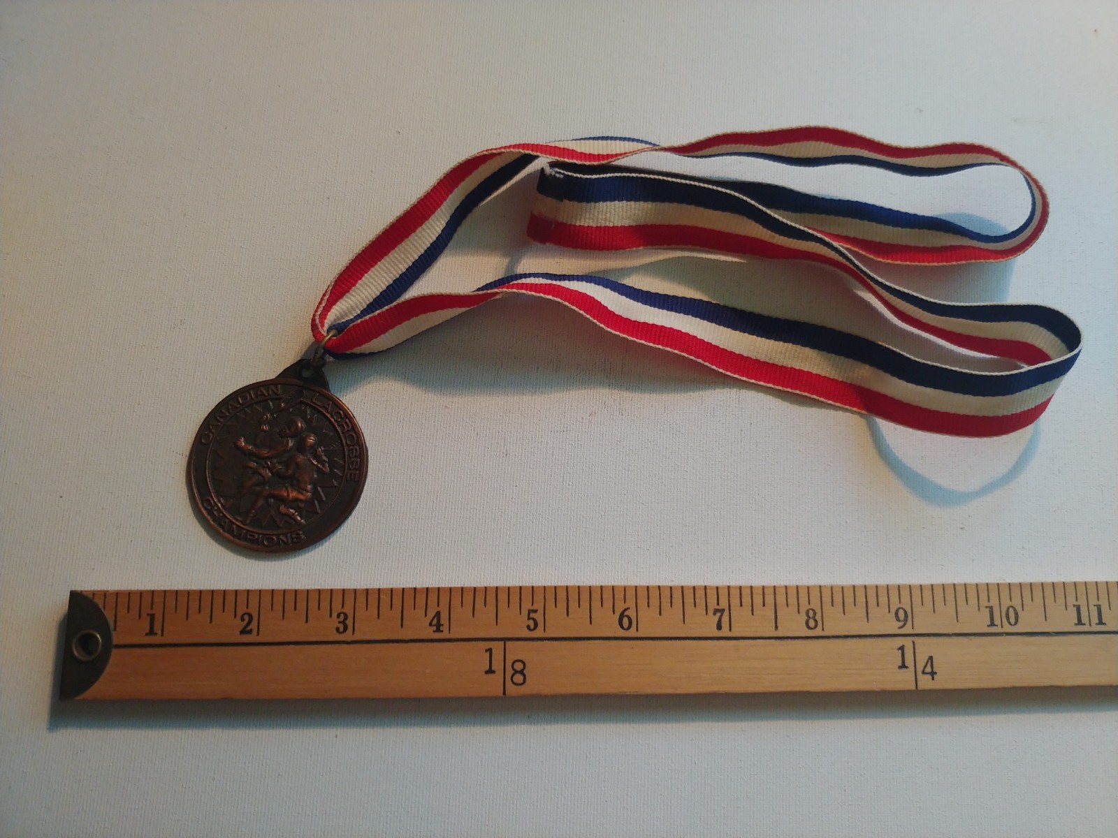 * RARE 70S LACROSSE CANADIAN CHAMPIONS canada medal award medaille *