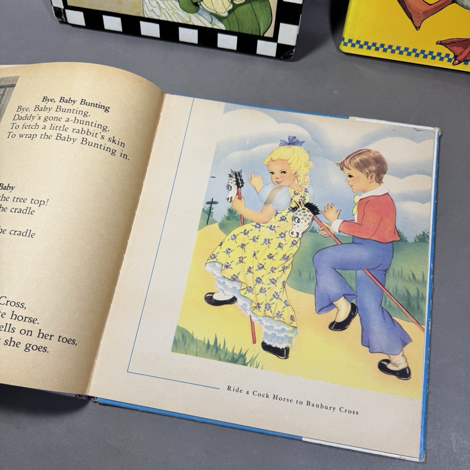 Vintage MOTHER GOOSE Fairy Tale Children’s Book Lot of 7 Books