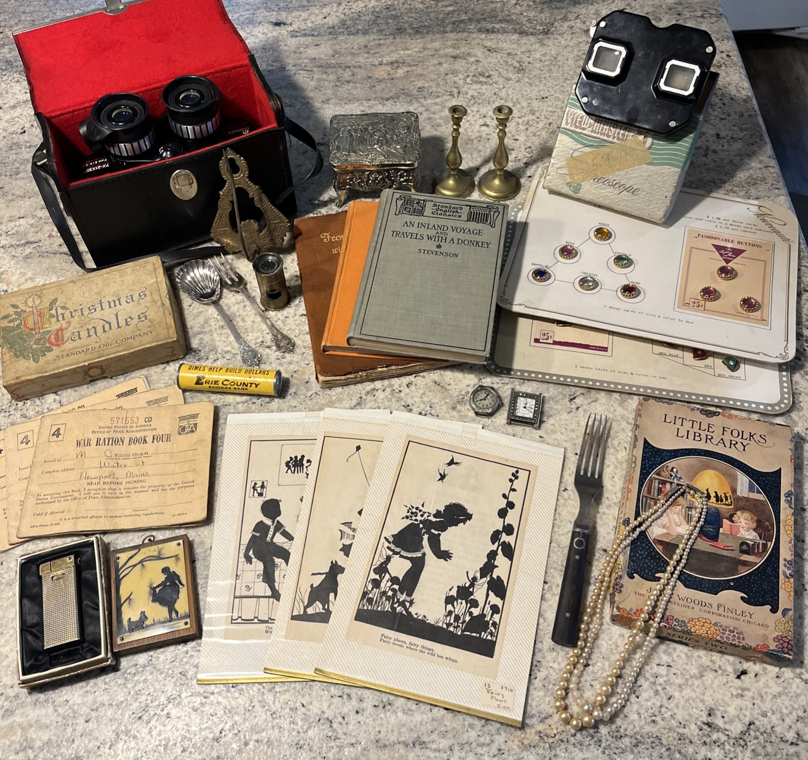 30 Pieces Assortment Vintage Lot Collectible Items Estate Sale Antiques Decor
