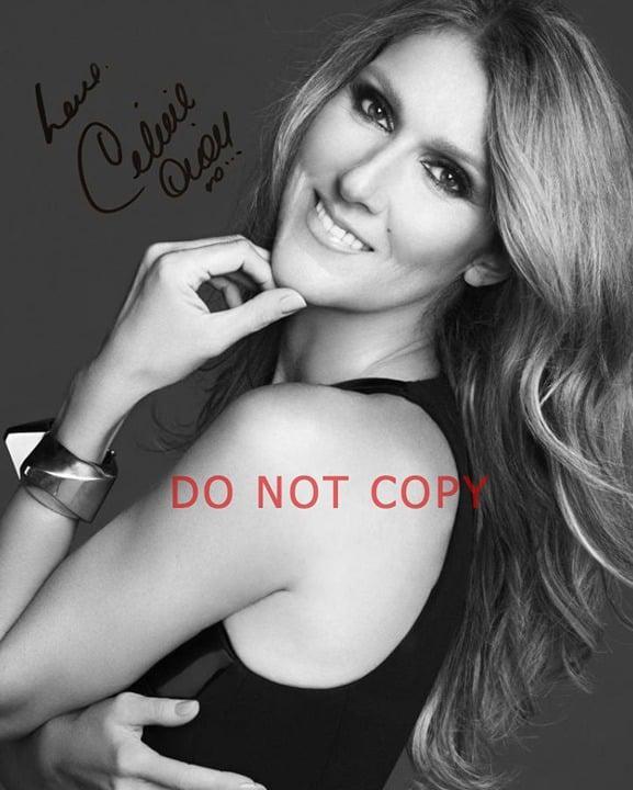 Celine Dion singer SIGNED reprint 8×10 Photo Autographed RP #1