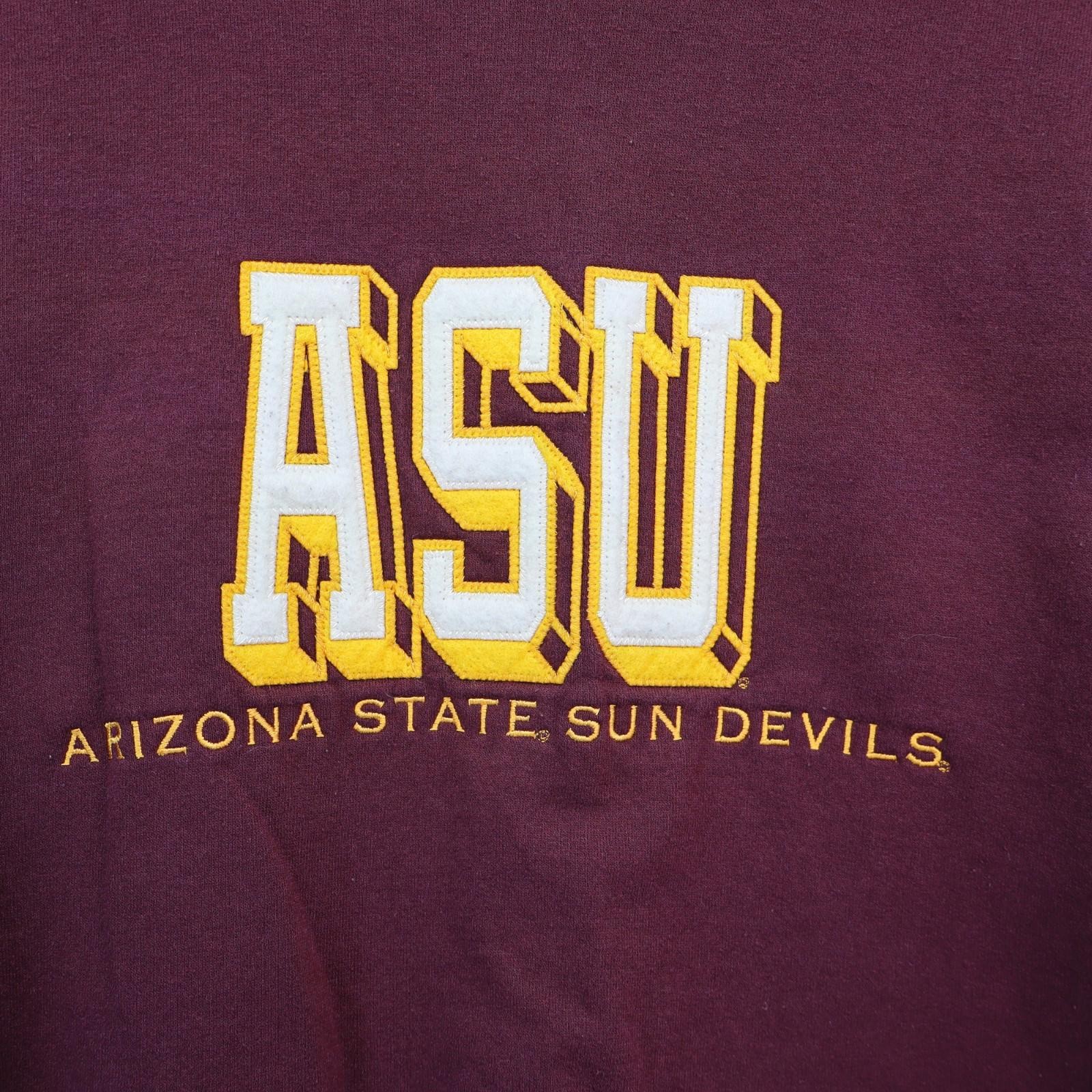 ASU Sun Devils Sweater Fleece Crew Champion Men Small