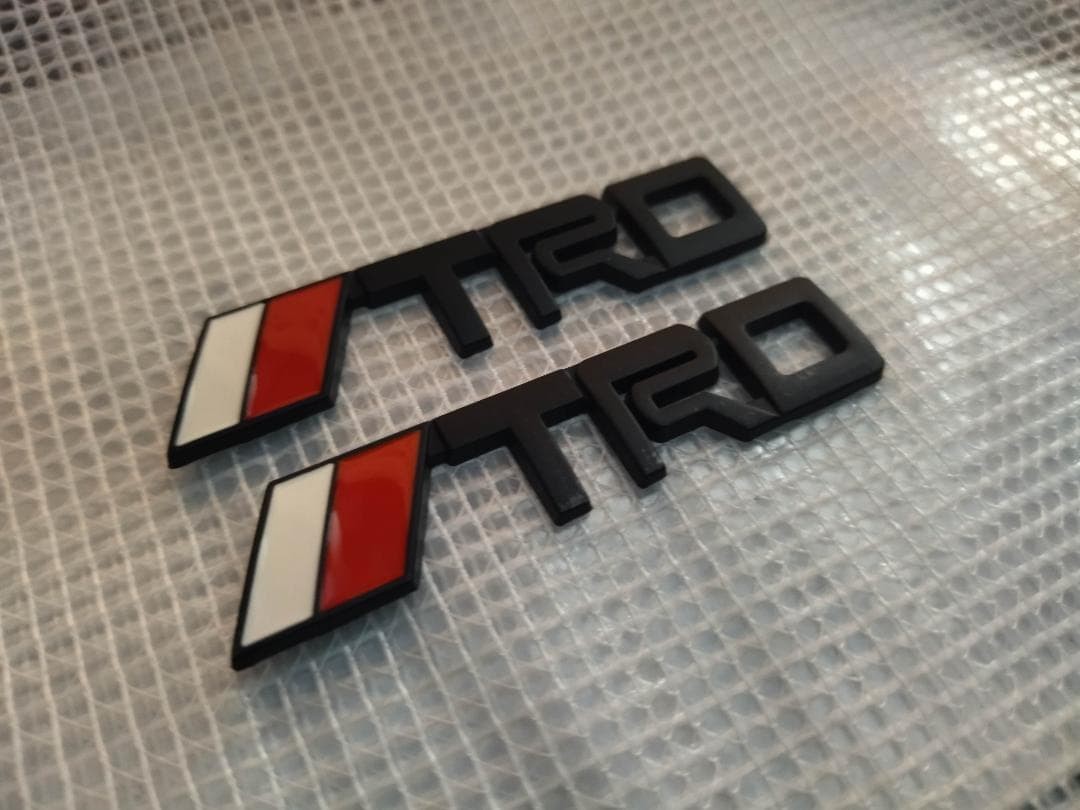 TRD Mini Emblem Set of 2 Matte Black