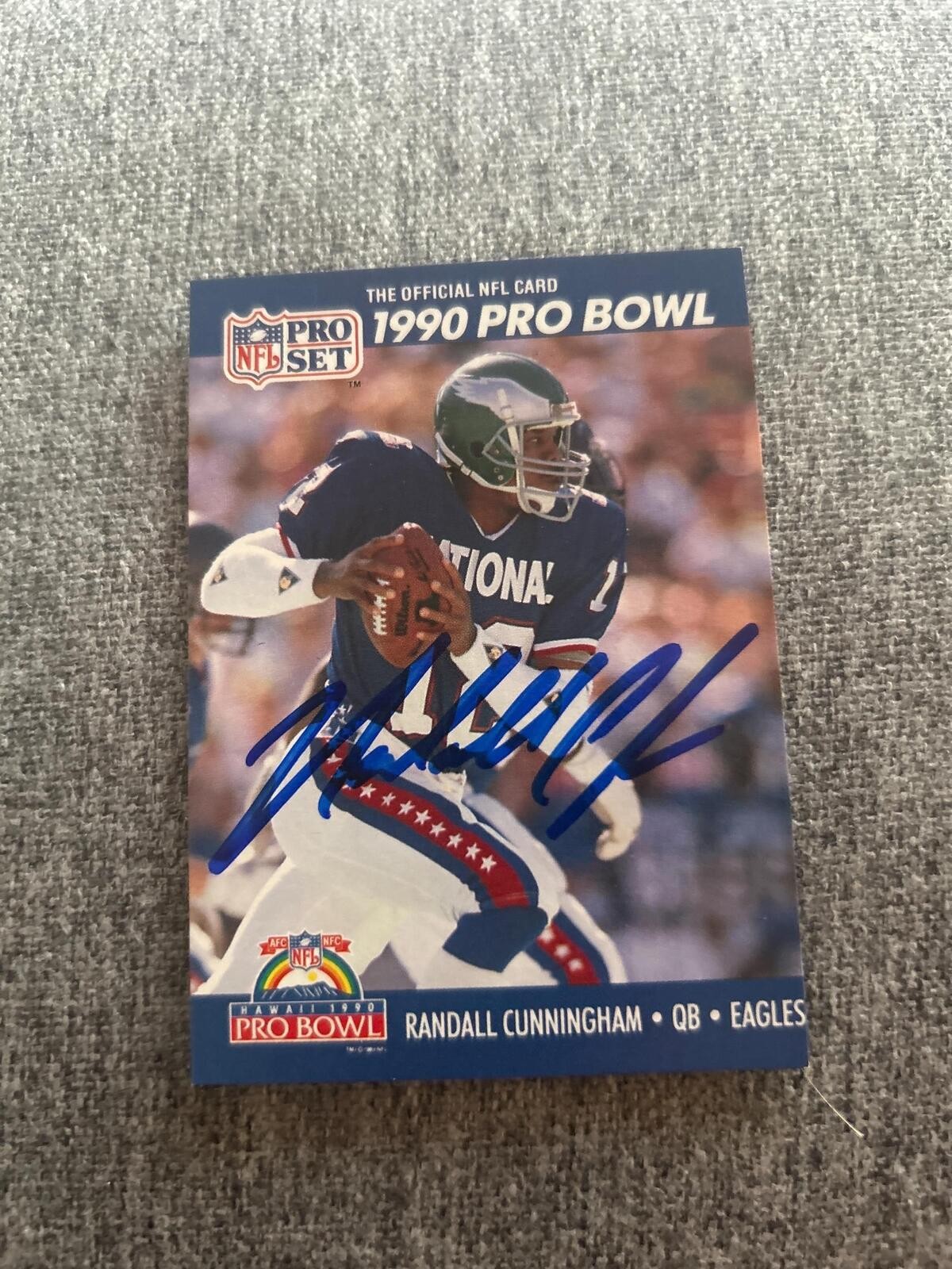 Randall Cunningham Signed Autographed Auto Philadelphia Eagles Card COA