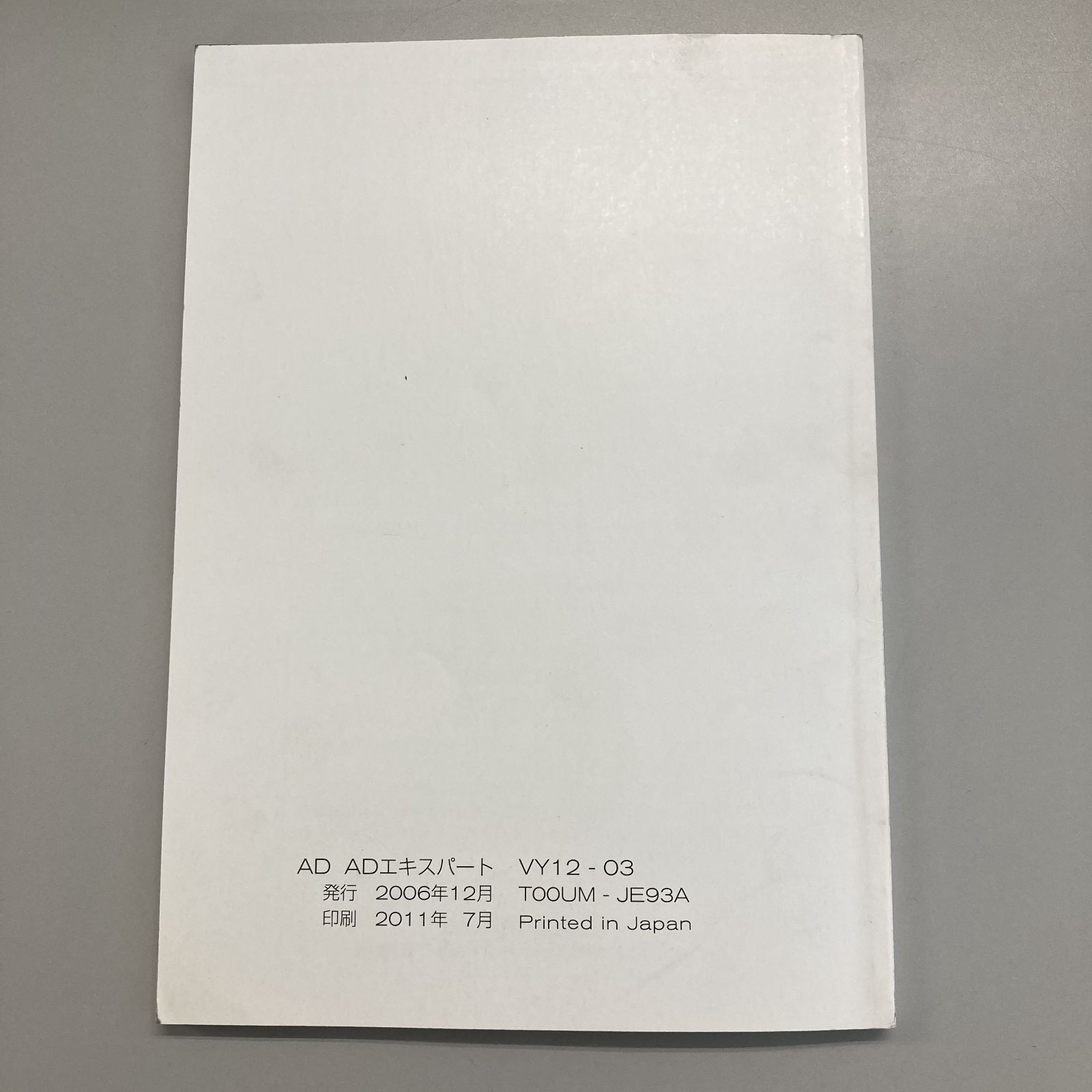 ☘ Nissan AD AD Expert VY12 Instruction Manual Used, Issued December 2006 ☘