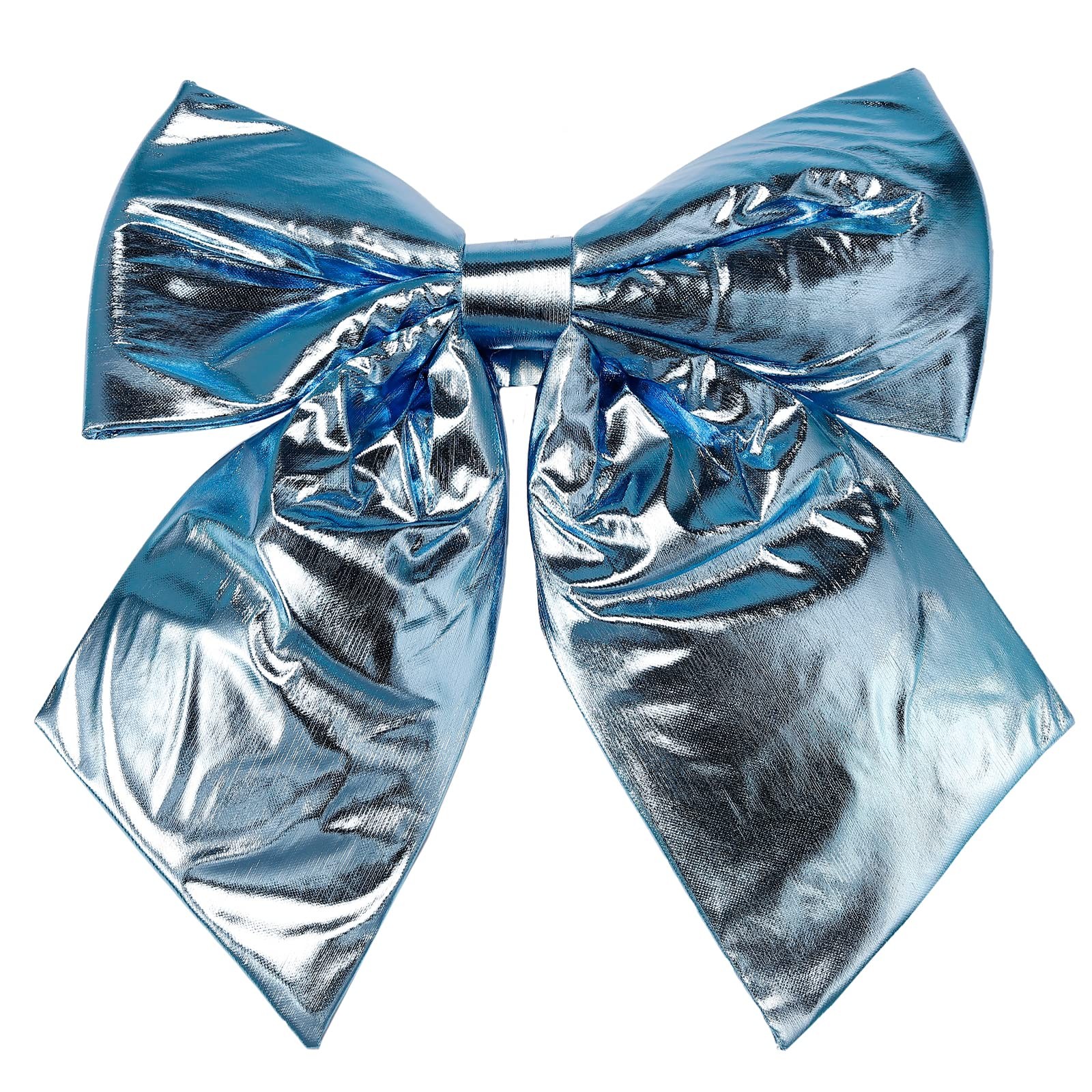 allgala Christmas Metallic Foil Bows – 2 Pack, 20x25cm, Light Blue