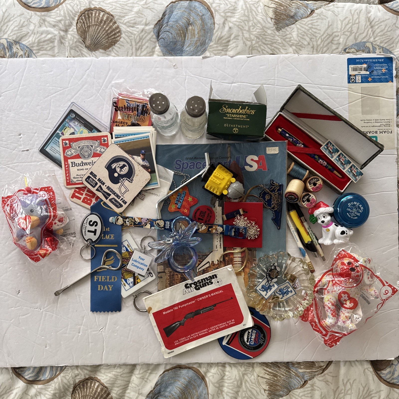 HUGE JUNK DRAWER Trinket Lot Vintage Knick Knacks Jewelry Pins Figures Etc.