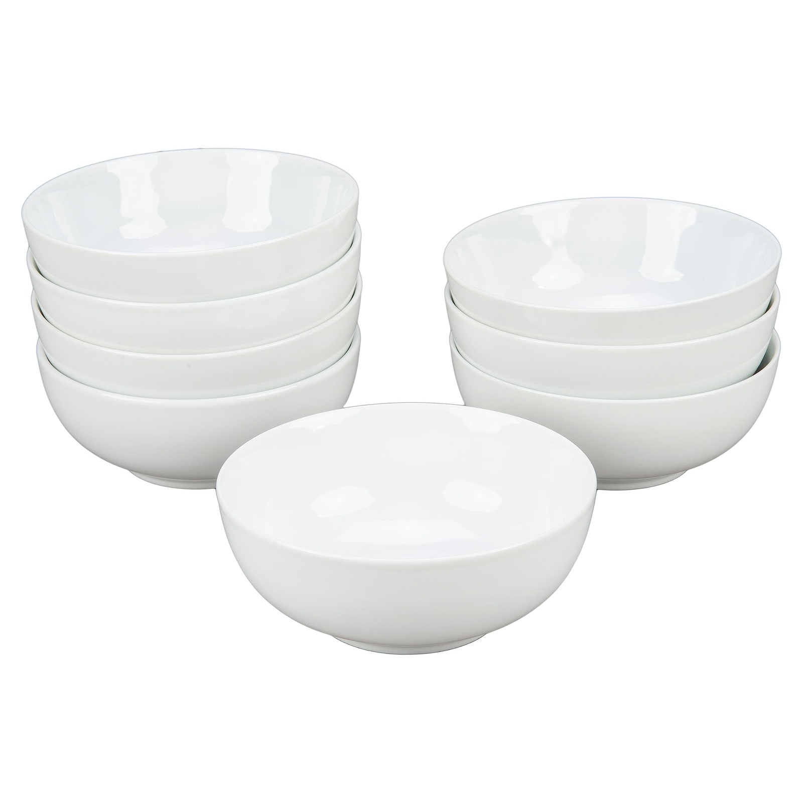 BIA Cordon Bleu Everyday Porcelain Chowder Bowls, Set of 8, White