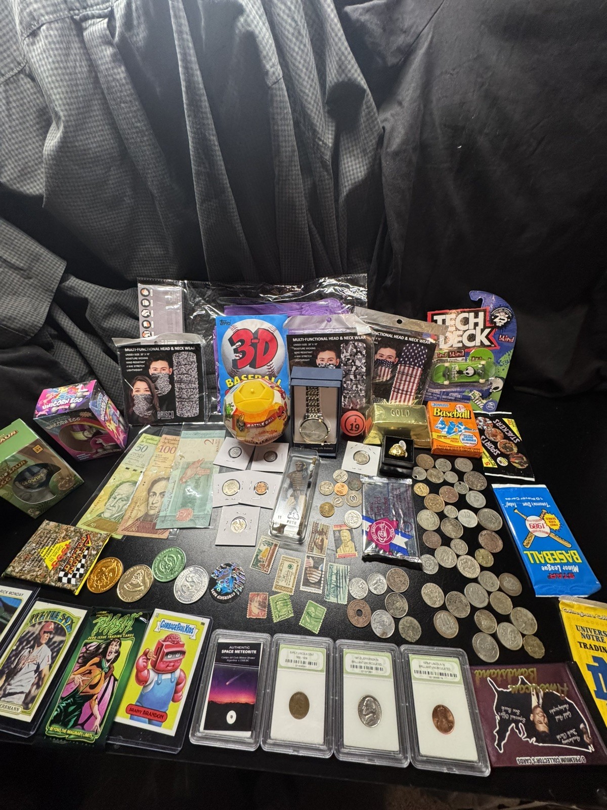 junk drawer lot Coins Cards