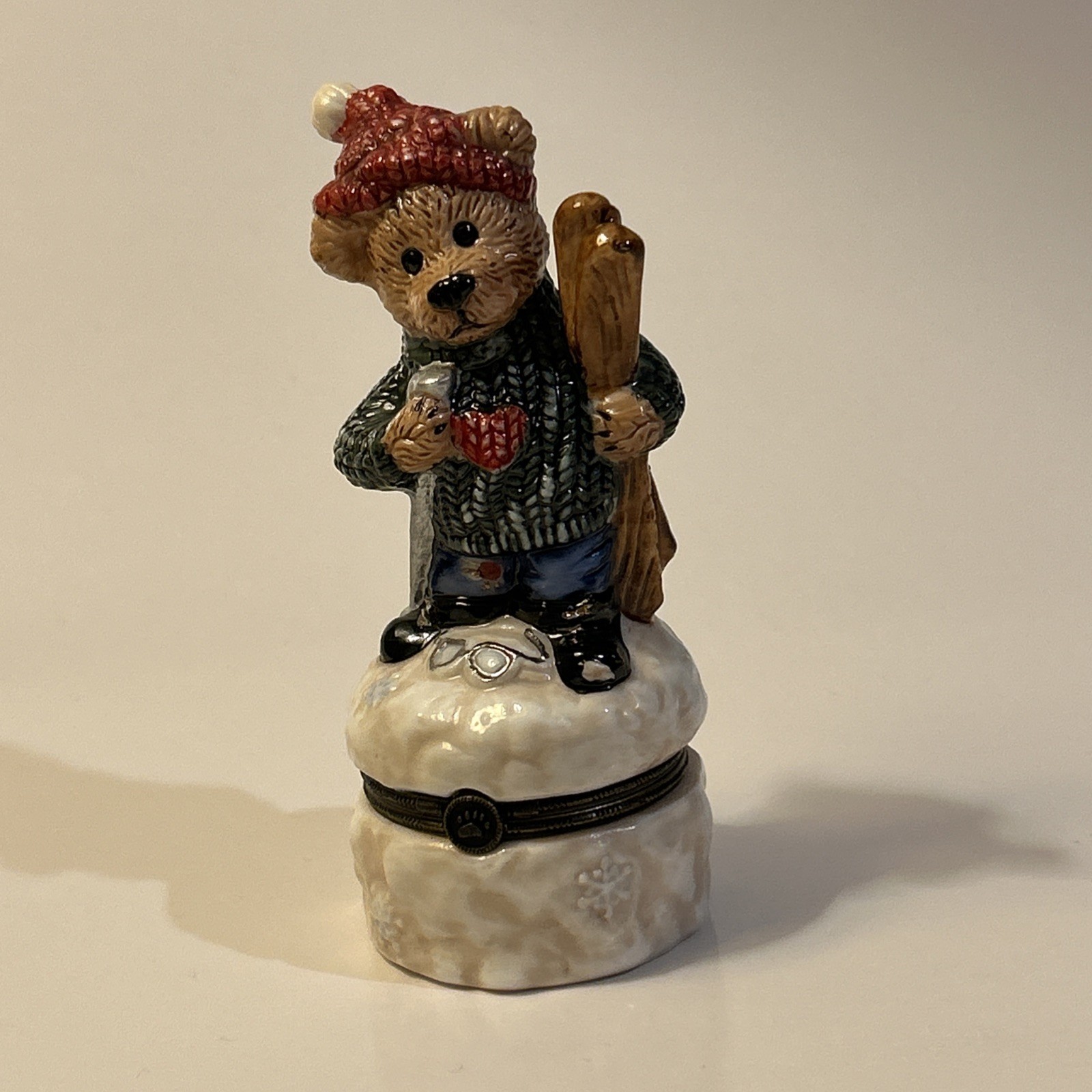 Boyd’s Le Bearmoge Collection – Knut Downhill Racer – Hinged Trinket Box 392003