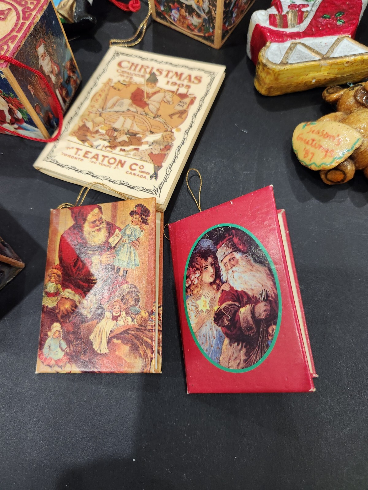 Junk Drawer Lot Vintage Christmas Ornaments – 1970s/80s/2000s – Estate Find -#2
