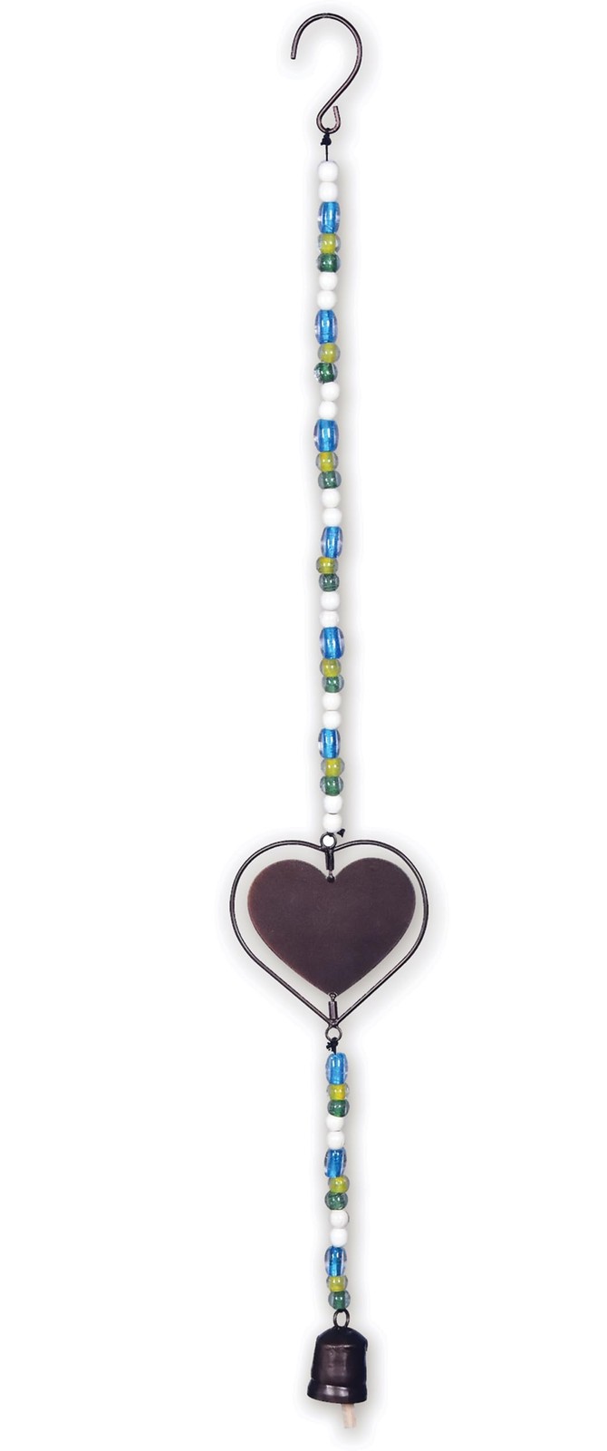 Sunset Vista Memorial Hanging Heart Bell Ornament, 30-Inch Commemorative