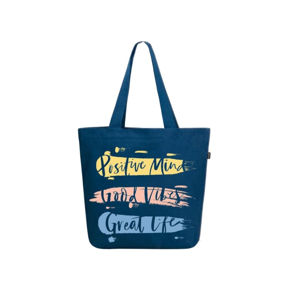 Ecoright Large Canvas Zipper Tote Bag for Women, Work, Beach & Yoga